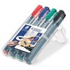 STAEDTLER žymeklis Lumocolor perm 4 vnt. dėžutėje