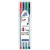 Staedtler triplus fineliner 334, Įvairių spalvų, Pilka, Polipropilenas (PP), 0,3 mm, 10 vnt.