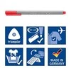 „Staedtler Fiber Fineliner“ TRIPLUS FINELINER, 10 spalvų dėklas (STA149)