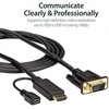 Kabelis StarTech HDMI - D-Sub (VGA) + mikro USB 2m juodas (HD2VGAMM6)