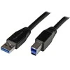 USB kabelis StarTech USB-A - USB-B 5 m Juodas (USB3SAB5M)