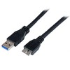 USB kabelis StarTech USB-A - mikro B 1 m Juodas (USB3CUB1M)