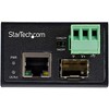 StarTech INDUSTRIAL FIBER TO ETHERNET/CONVERTER 100MBPS SFP TO RJ45