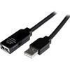 USB laidas Startech USB2AAEXT25M Juoda