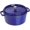 Staub Round Cocotte, 24cm ketaus, tamsiai mėlyna