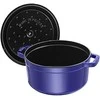 Staub Round Cocotte, 24cm ketaus, tamsiai mėlyna