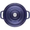 Staub Round Cocotte, 24cm ketaus, tamsiai mėlyna