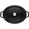 STAUB CAST IRON OVAL POT 4.2L Juodas