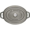 STAUB LA COCOTTE Ketaus puodas, ovalus, 8 ltr, grafitas