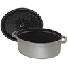 STAUB LA COCOTTE Ketaus puodas, ovalus, 8 ltr, grafitas