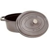 Staub Oval Cocotte, 29cm ketaus, grafito pilka