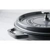 Staub Oval Cocotte, 29cm ketaus, grafito pilka