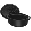 Ovalus ketaus puodas STAUB, 3,2 l spalva: juoda