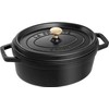 Ovalus ketaus puodas STAUB, 3,2 l spalva: juoda