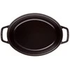 Ovalus ketaus puodas STAUB, 31 cm, 5,5 l, spalva: juoda