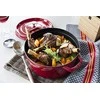 Staub La Cocotte 26cm, apvalus, ketaus, vyšnių raudonas