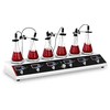 Steinberg Systems Laboratorinė magnetinė maišyklė 99°C laikmatis 6 stotelės + maišyklės