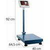 Virtuvinės svarstyklės Steinberg Systems Sandėlio platforminės svarstyklės skaičiuojamos sulankstomos 40x50cm maitinimo šaltinis + baterija 150kg / 50g