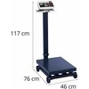 Virtuvinės svarstyklės Steinberg Systems Sandėlio platforminės svarstyklės su ratukais SBS-PF-600/100 LCD iki 600kg