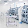 Steinberg Systems Medicininis laboratorinis vežimėlis, 2 lentynos, 2 stalčiai, krepšelis
