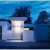 Steinel Sieninis šviestuvas, sieninis šviestuvas su judesio ir prieblandos jutikliu, „Bluetooth“, skaitmeninis l 820 led ihf connect antracito 12,5w / 858lm / aliuminio / 3000k / apačios viršus apšvietimas, numerių apšvietimas