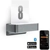 Steinel Sieninis šviestuvas, sieninis šviestuvas su judesio ir prieblandos jutikliu, „Bluetooth“, skaitmeninis l 820 led ihf connect antracito 12,5w / 858lm / aliuminio / 3000k / apačios viršus apšvietimas, numerių apšvietimas