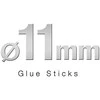1x10 Steinel klijų lazdelės 11mm juodos 250G