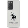 Dėklas Us Polo Assn US Polo USHCS21LSLHRWH S21 Ultra G998 baltos spalvos Silicone Logo