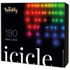 Kalėdinė išmanioji lempučių girlianda Twinkly Icicle 190 LED RGB, varvekliai, daugiaspalvės