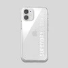 SuperDry Snap Apple iPhone 12 mini Skaidrus dėklas telefonui sidabro spalvos 42590