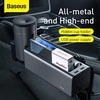Metalinis porankio konsolės organaizeris Baseus Deluxe dual USB juodas CRCWH-A01