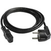 Goobay Kabelis DELTACO CEE 7/7 tiesiai IEC 60320 C13, max 250V / 10A, 2m, juodas / DEL-109