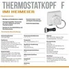Galvutė termostatinė F (sensor 2m)
