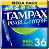 "Tampax Pearl Compak Super" 36 vienetai