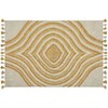Beliani Lumarko medvilnės kilimas 140 x 200 cm rausvai geltonos BINGOL!