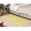 Beliani kilimas 80 x 150 cm geltona YAVU Lumarko!