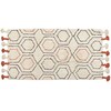 Beliani Medvilnės kilimėlis 80 x 150 cm beige- oranžinė HAJIPUR Lumarko!