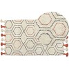 Beliani Medvilnės kilimėlis 80 x 150 cm beige- oranžinė HAJIPUR Lumarko!