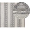 Beliani Lumarko kilimas Wool 200 X 200 Cm Beigepilka Bozov!