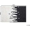 Beliani Odos kilimas 160 x 230 cm juodas ir baltas BOLU