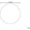 Beliani Apskritas kilimas 140 cm mėlyna DEMRE