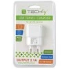 Techly IPW-USB-21EC mobiliojo įrenginio kroviklis Vidaus Balta