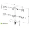 Laikiklis Techly Pole 17"-32", 8kg šarnyrinis