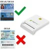 Skaitytojas Techly Techly Smart Card USB-C kontaktų kortelių skaitytuvas