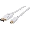 Mini DisplayPort į DisplayPort baltas laidas 2m