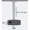 TECHLY 301559 Techly Universal projector lubinis laikiklis mount 30/37 cm, 15 kg, sidabrinis