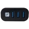 TECHLY Mini Rotating Hub su 3 USB 3.0 prievadais Juodas