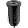 TECHLY Mini Car Charger 2 USB-A Prievadai 17W/3.4A Juodas