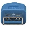 Techly USB-A – micro-B USB laidas 2 m mėlynas (ICOC-MUSB3-A-020)