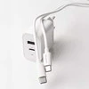 Maxlife MXTC-06-30AC PD QC įkroviklis 1x USB-C 1x USB 30W baltos spalvos + USB-C - USB-C kabelis 60W